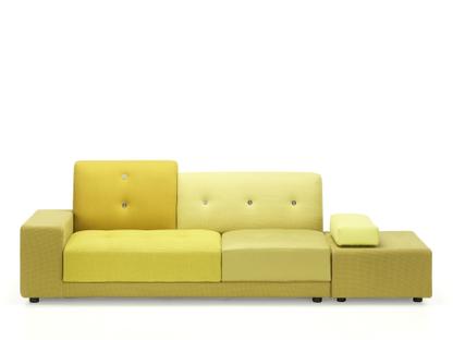 Polder Sofa Left armrest|Fabric mix golden yellow