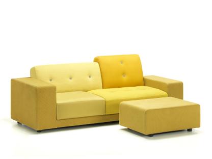 Polder Compact With Ottoman|Left armrest|Fabric mix golden yellow