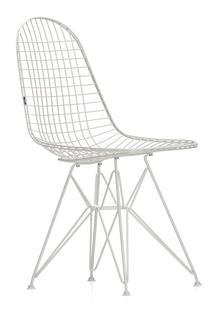 Wire Chair DKR  Powder-coated white