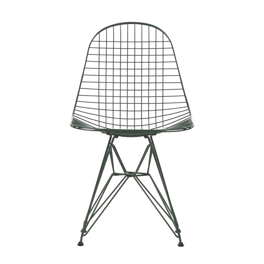Wire Chair DKR , Powdercoated dark green Vitra by Charles & Ray
