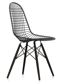 Wire Chair DKW Black maple