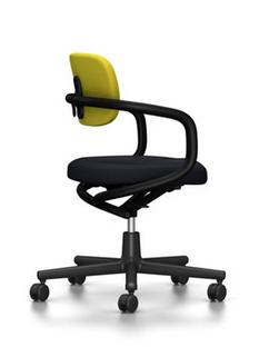 Allstar Office Swivel Chair Deep black|Hopsak|Yellow / pastel green