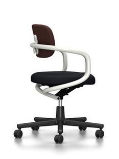 Allstar Office Swivel Chair White|Hopsak|Marron/moor brown