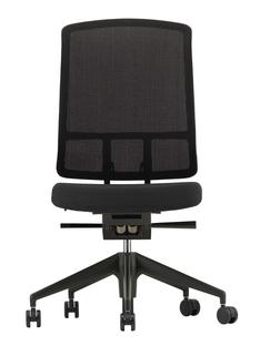AM Chair Black|Dark grey/nero|Without armrests|Five-star base deep black