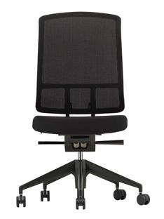 AM Chair Black|Nero/coconut|Without armrests|Aluminium powder-coated deep black