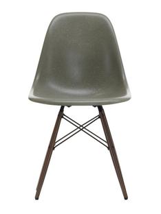 Eames Fiberglass Chair DSW Eames raw umber|Dark maple