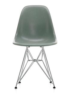 Eames Fiberglass Chair DSR Eames sea foam green|Polished chrome