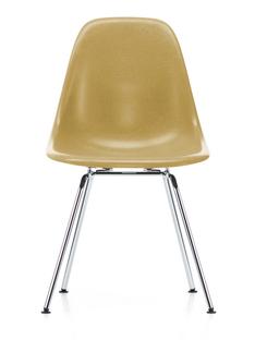 Eames Fiberglass Chair DSX Eames ochre light|Polished chrome