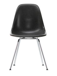 Eames Fiberglass Chair DSX Eames elephant hide grey|Polished chrome