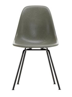 Eames Fiberglass Chair DSX Eames raw umber|Powder-coated basic dark smooth