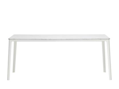 Plate Dining Table 180 x 90 cm|Marble Carrara|White