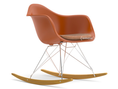 RAR with Upholstery Rusty orange|With seat upholstery|Cognac / ivory|Without border welting|Chrome/yellowish maple
