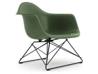 Eames Plastic Armchair RE LAR Forest|Without upholstery|Coated basic dark