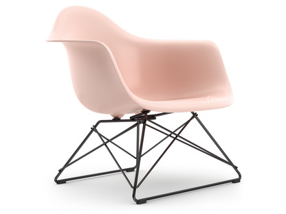 Eames Plastic Armchair RE LAR Pale rose|Without upholstery|Coated basic dark