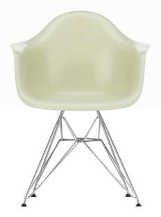 Eames Fiberglass Armchair DAR Eames parchment|Chrome-plated