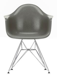 Eames Fiberglass Armchair DAR Eames raw umber|Chrome-plated