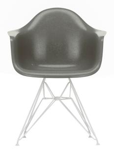 Eames Fiberglass Armchair DAR Eames raw umber|White