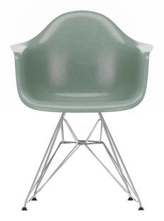 Eames Fiberglass Armchair DAR Eames sea foam green|Chrome-plated