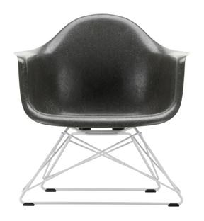 Eames Fiberglass Armchair LAR Eames elephant hide grey|White