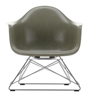 Eames Fiberglass Armchair LAR Eames raw umber|Chrome-plated