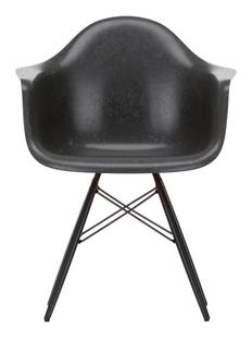 Eames Fiberglass Armchair DAW Eames elephant hide grey|Black maple