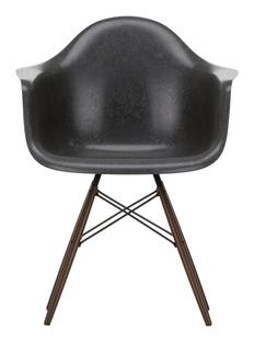 Eames Fiberglass Armchair DAW Eames elephant hide grey|Dark maple