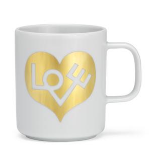 Girard Coffee Mugs Love Heart, gold|Single