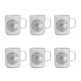 Girard Coffee Mugs Moon|Set of 6