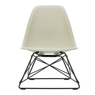 Eames Plastic Side Chair RE LSR Pebble|Without upholstery|Powder-coated basic dark