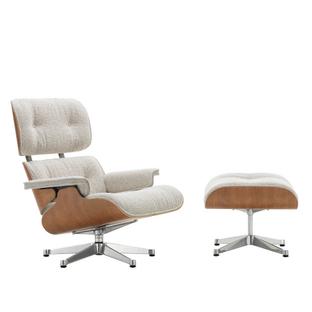 Lounge Chair & Ottoman Nubia Cream sand / american cherry