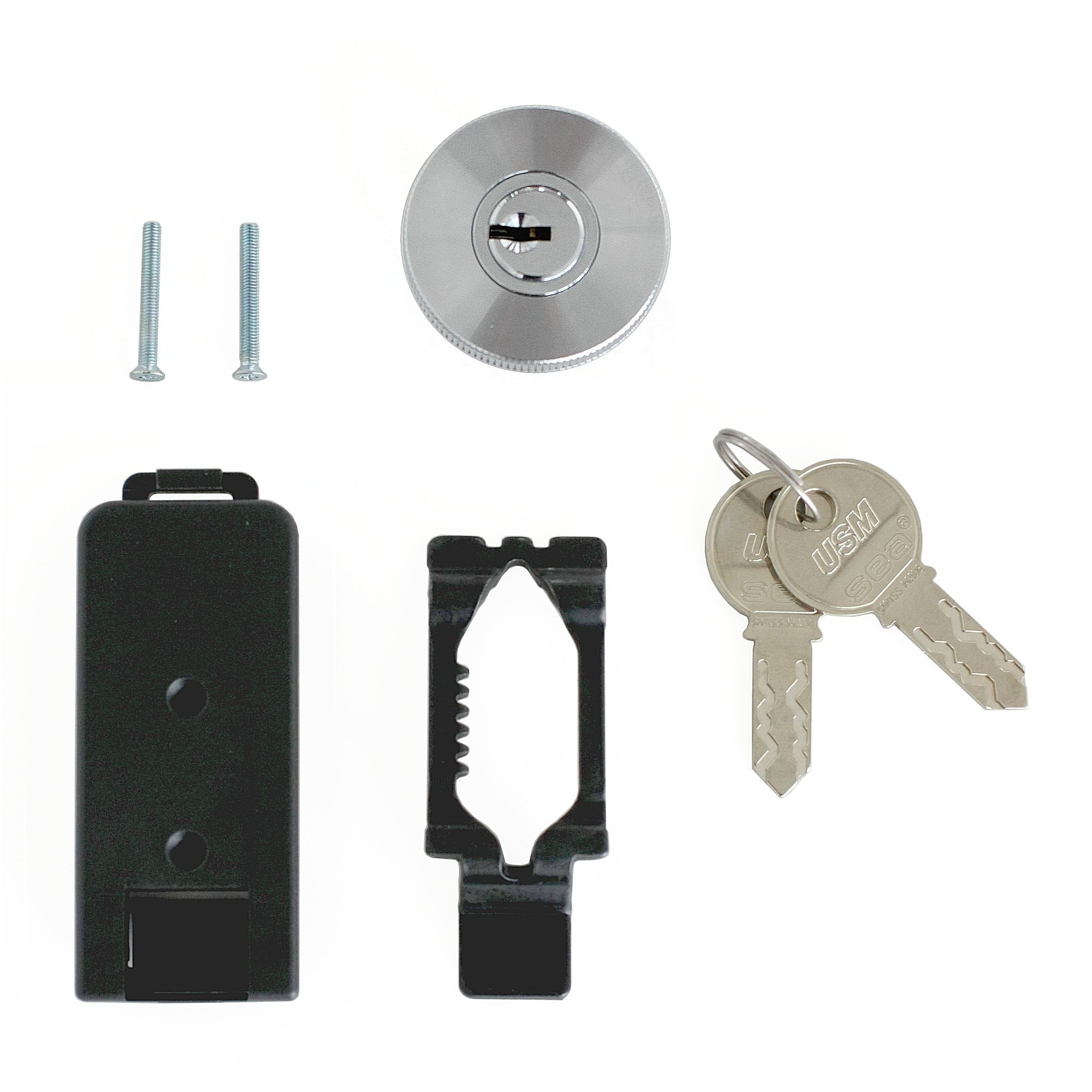USM Lock for Drop-Down or Extension Doors, with 2 Keys, With
