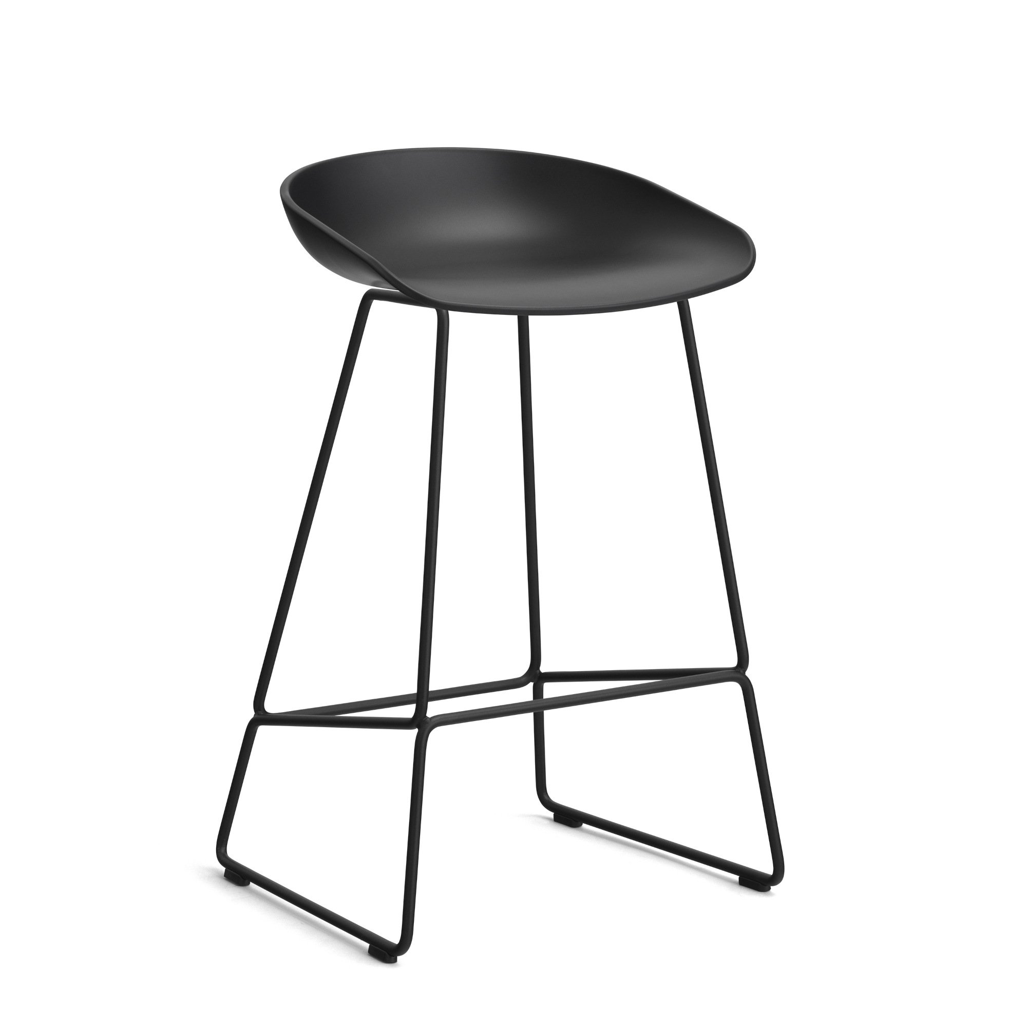 About A Stool AAS 38, Kitchen version: seat height 64 cm, Steel