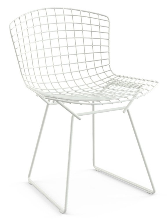 Bertoia Chair, White, Without cushion - Main Image