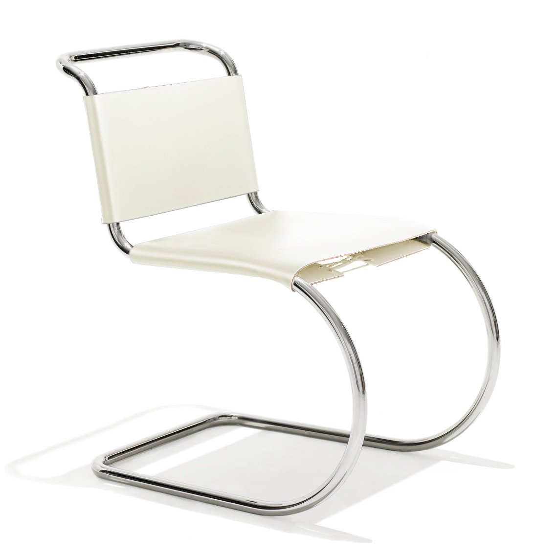 MR Chair, Cattle hide white beige | Knoll International | by