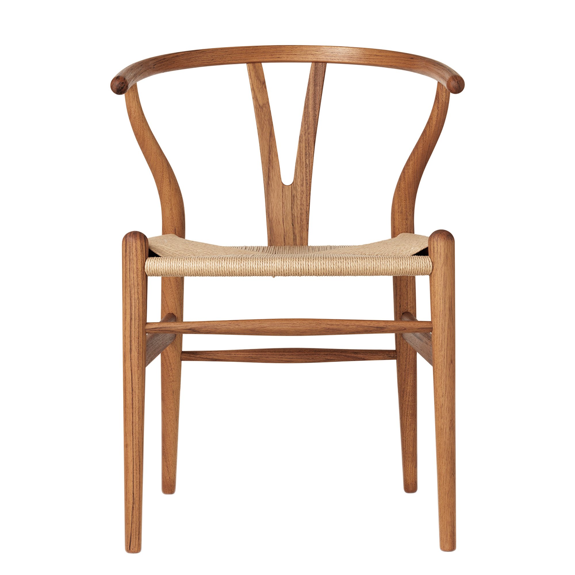 CH24 Wishbone Chair, Oiled teak, Nature mesh | Carl Hansen & Søn
