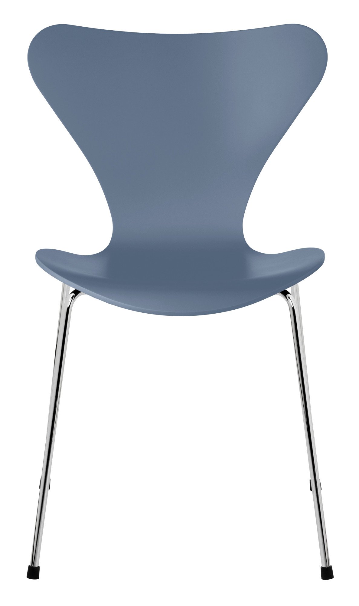 Series 7 Chair 3107, Lacquer, Dusk blue, Chrome | Fritz Hansen