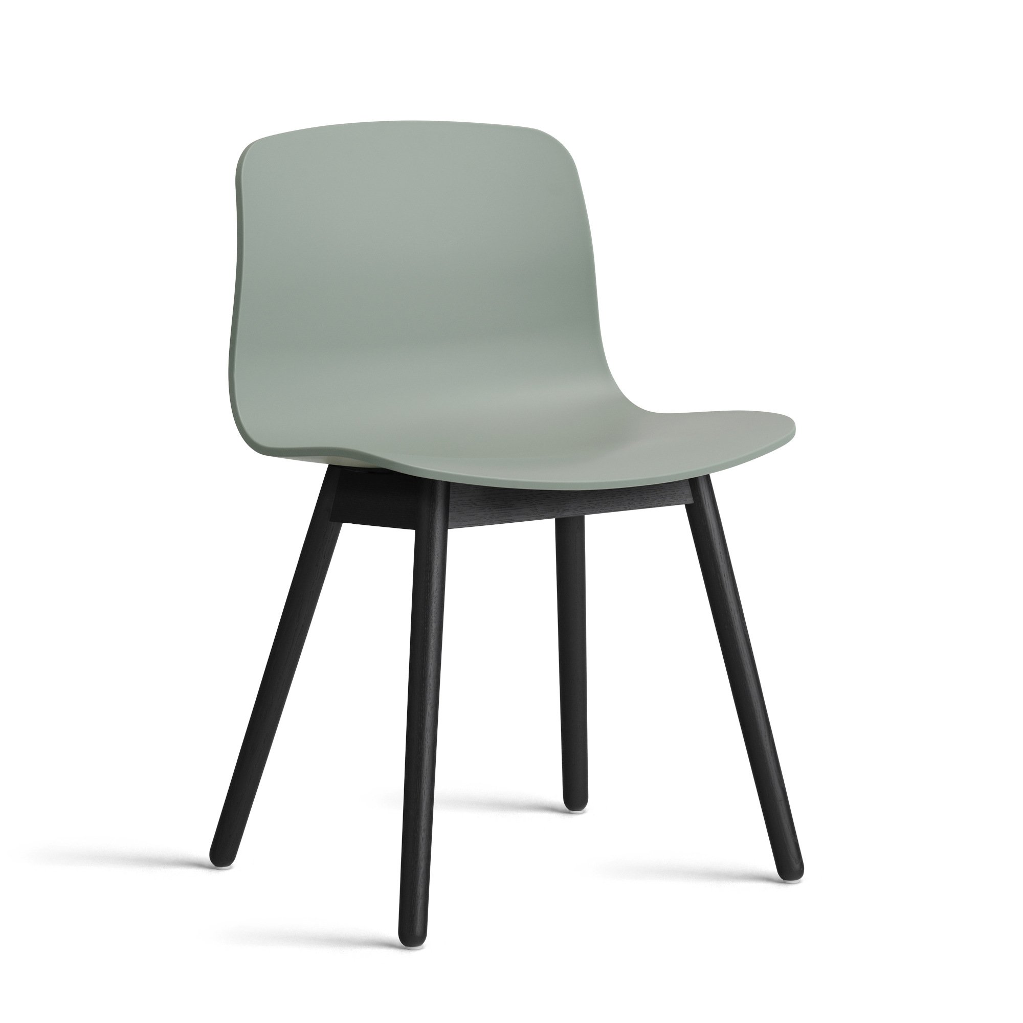 About A Chair AAC 12, Fall green 2.0, Black lacquered oak | Hay