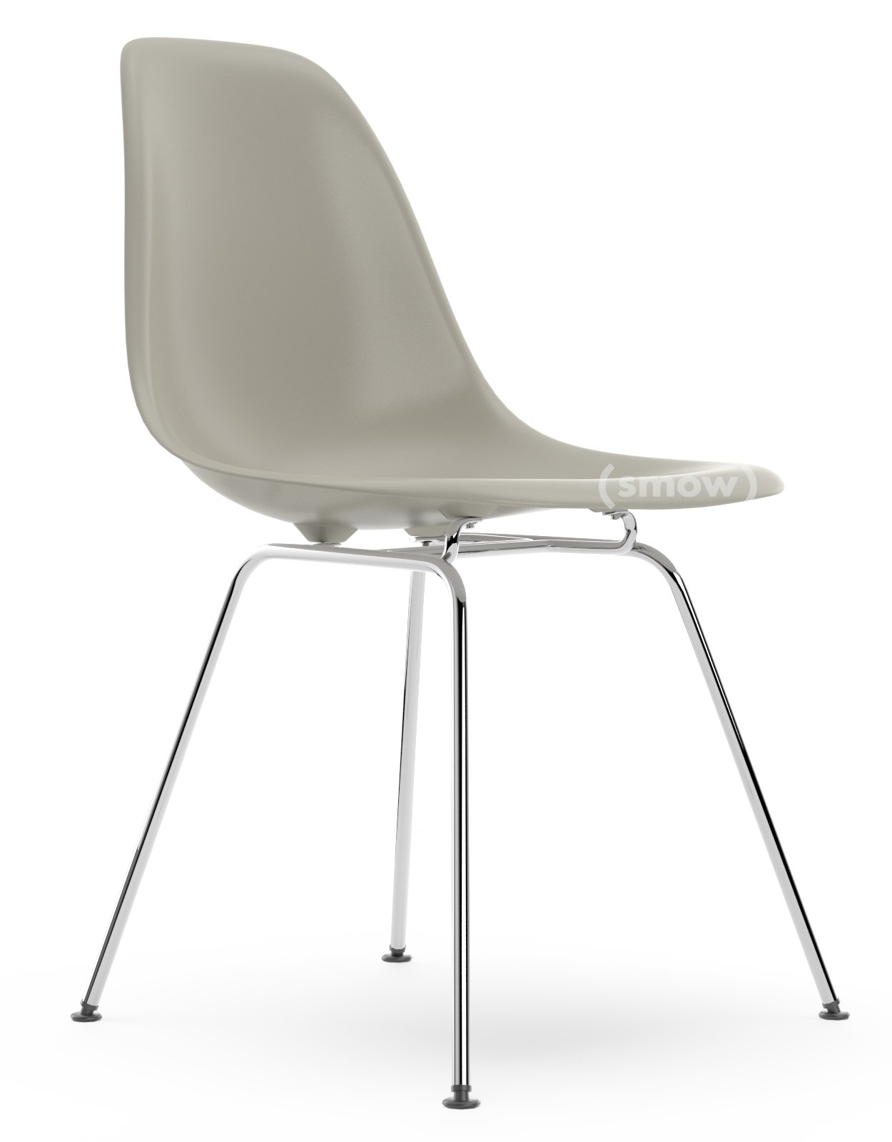 Eames Plastic Side Chair RE DSX, Pebble, Without upholstery