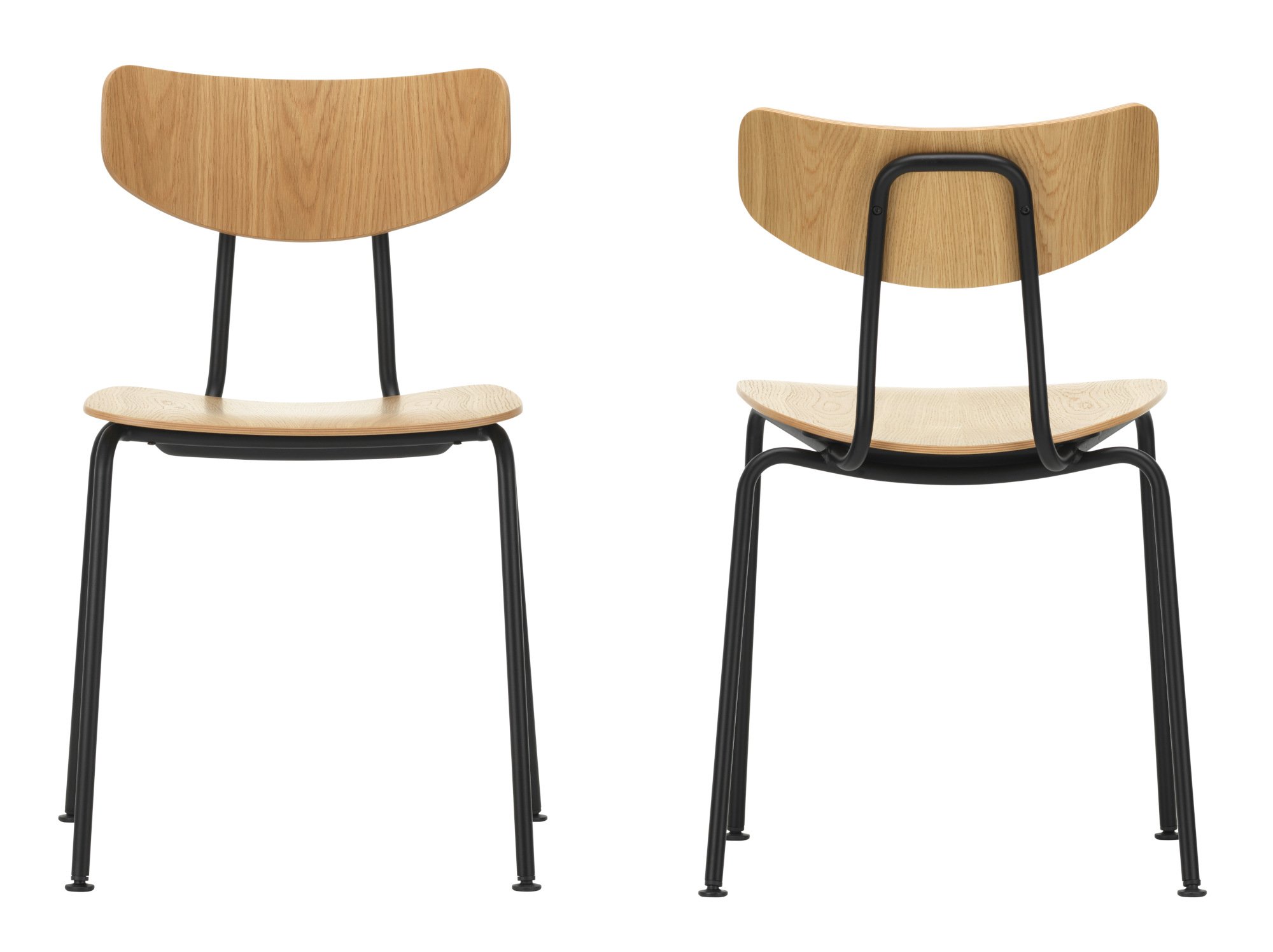 Moca Chair, Natural oak, Powder-coated basic dark | Vitra | Chairs