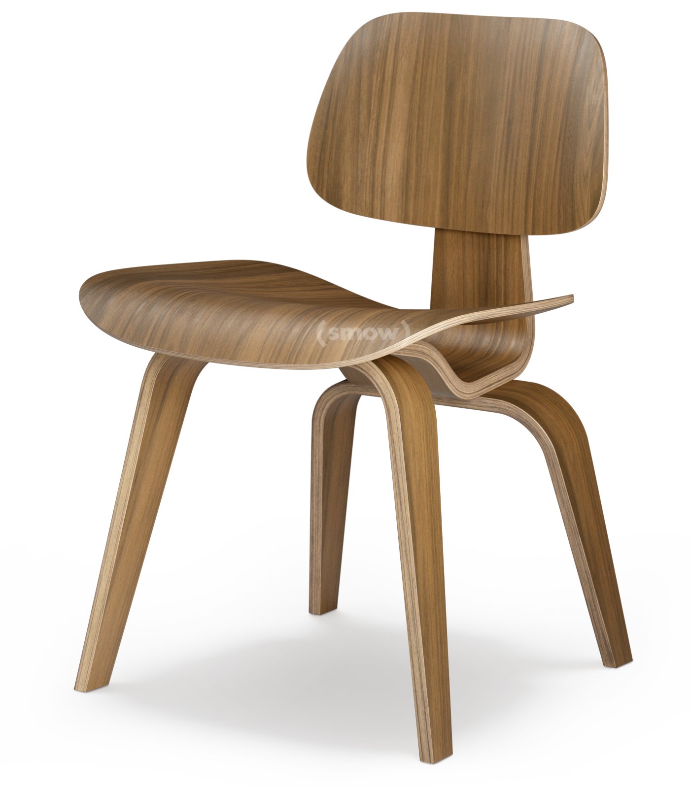 Plywood Group DCW Chair, Black pigmented walnut | Vitra | by