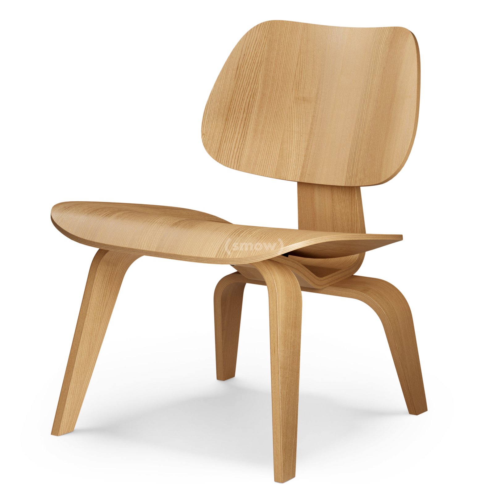 Plywood Group LCW / LCW Leather LoungeChair, Natural ash | Vitra