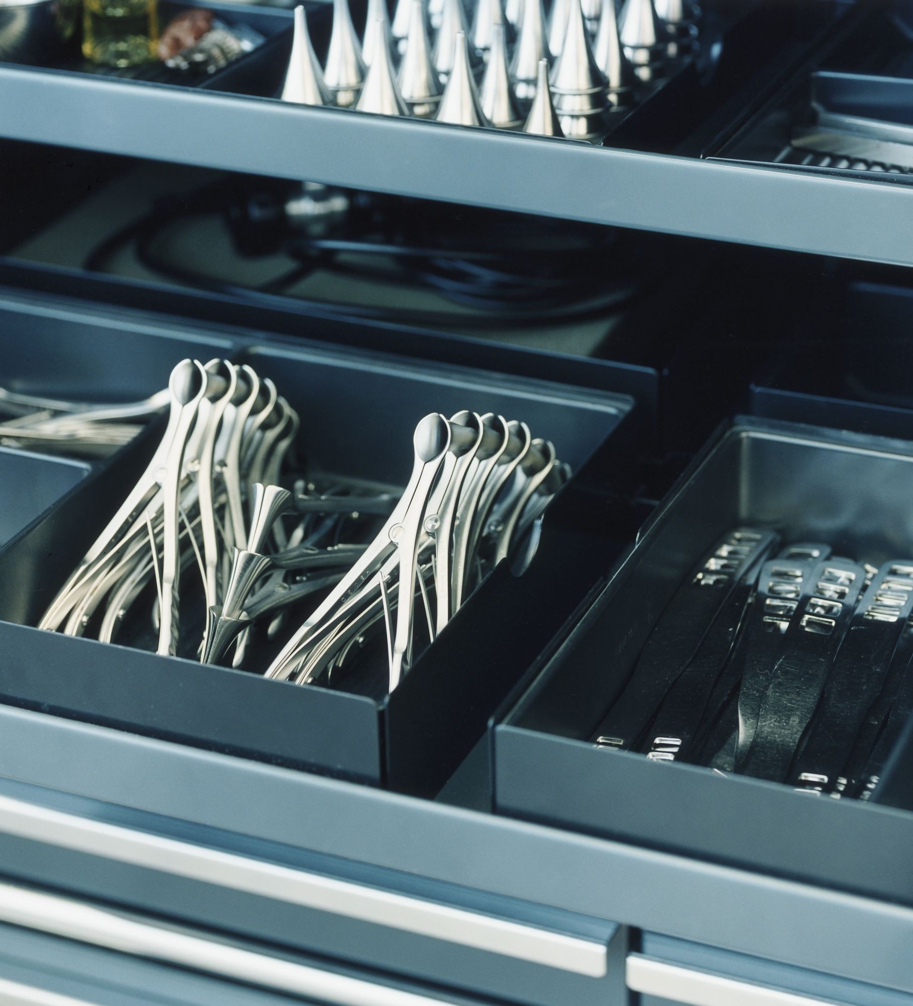 USM practice furniture for storing medical accessories
