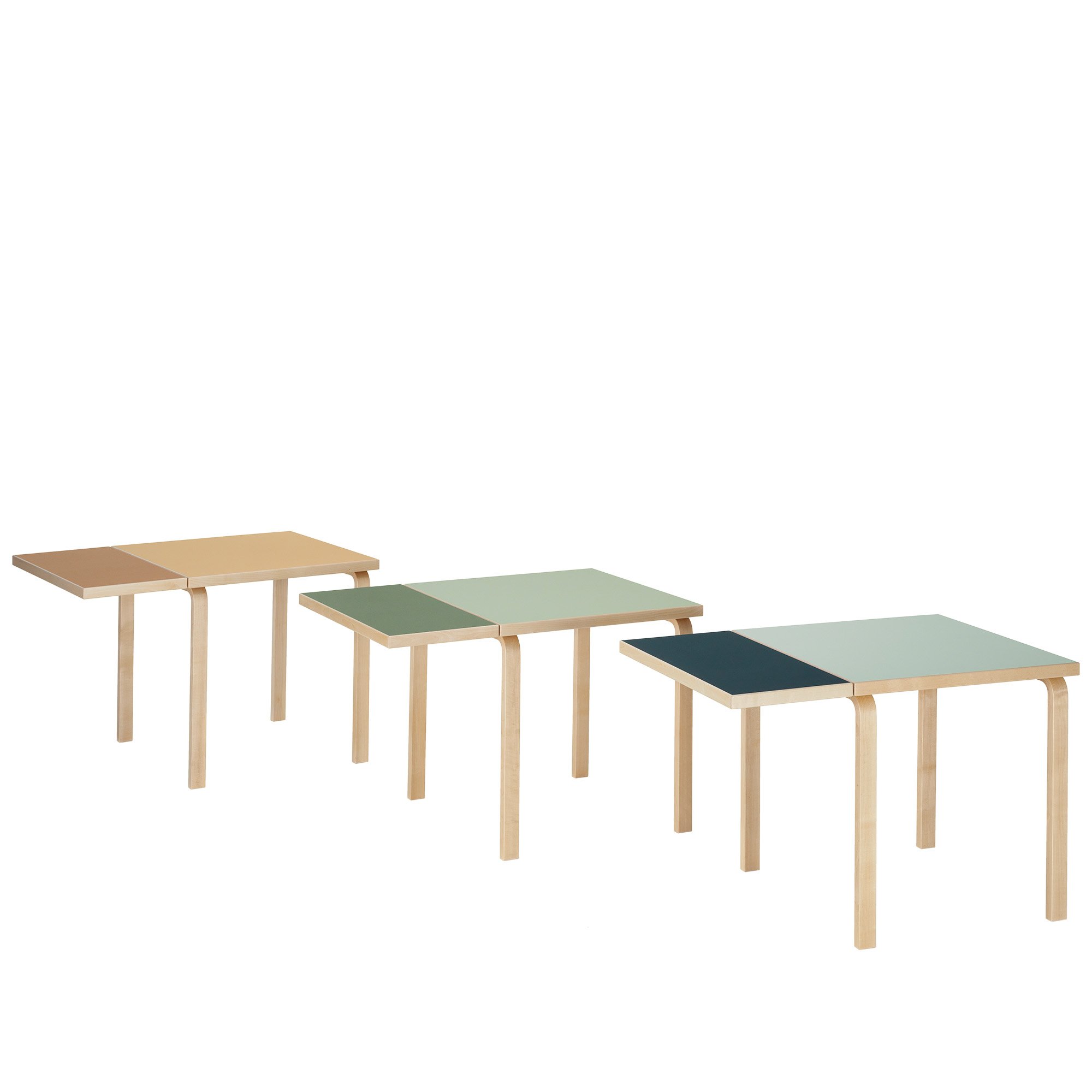 Aalto Folding Table , Lino olive/pistachio green | Artek | by