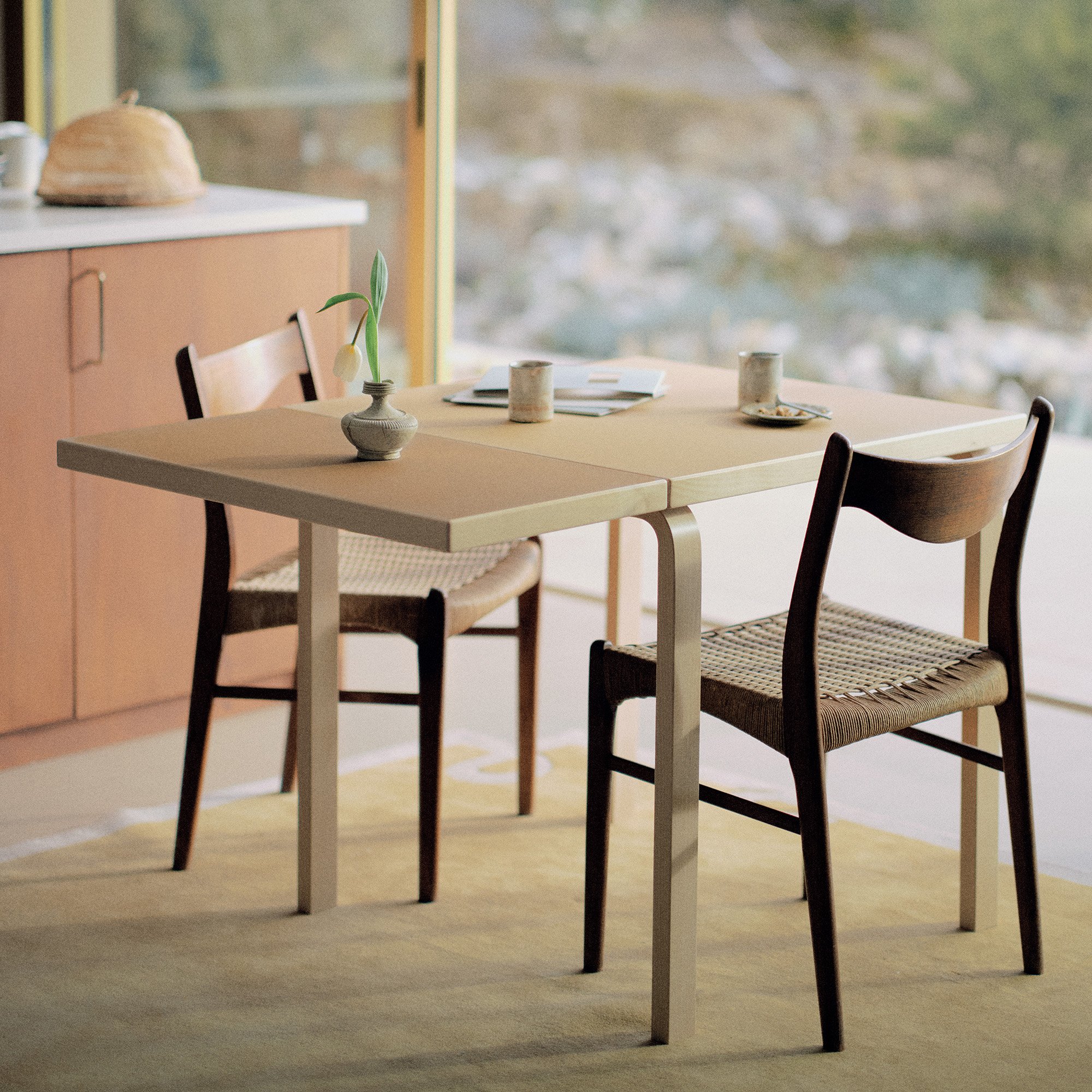 Aalto Folding Table , Lino olive/pistachio green | Artek | by