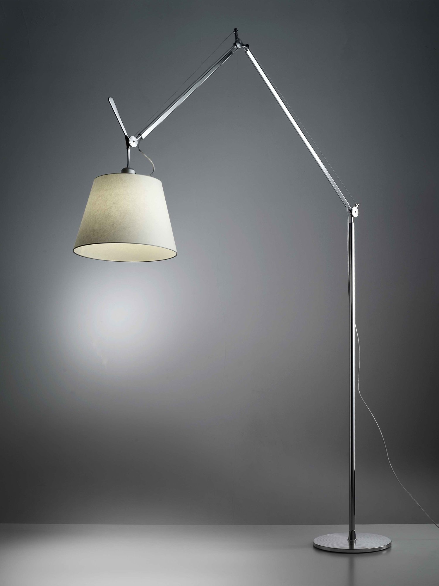 Tolomeo Mega Terra Floor Lamp, Satin grey, 36 cm | Artemide