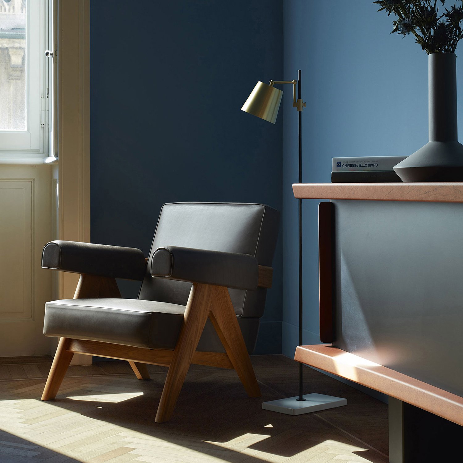 cassina　053 CAPITOL COMPLEX ARMCHAIR 053 Capitol Complex Armchair by Pierre Jeanneret for Cassina