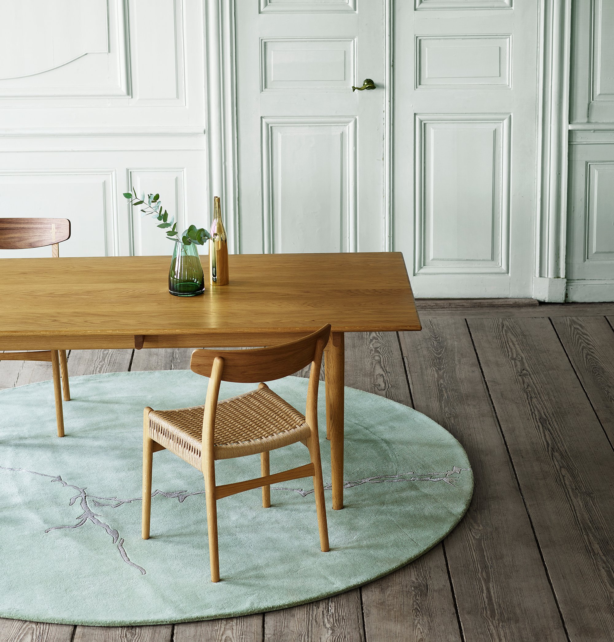 CH327 Table, Soaped oak | Carl Hansen & Søn | by Hans J. Wegner