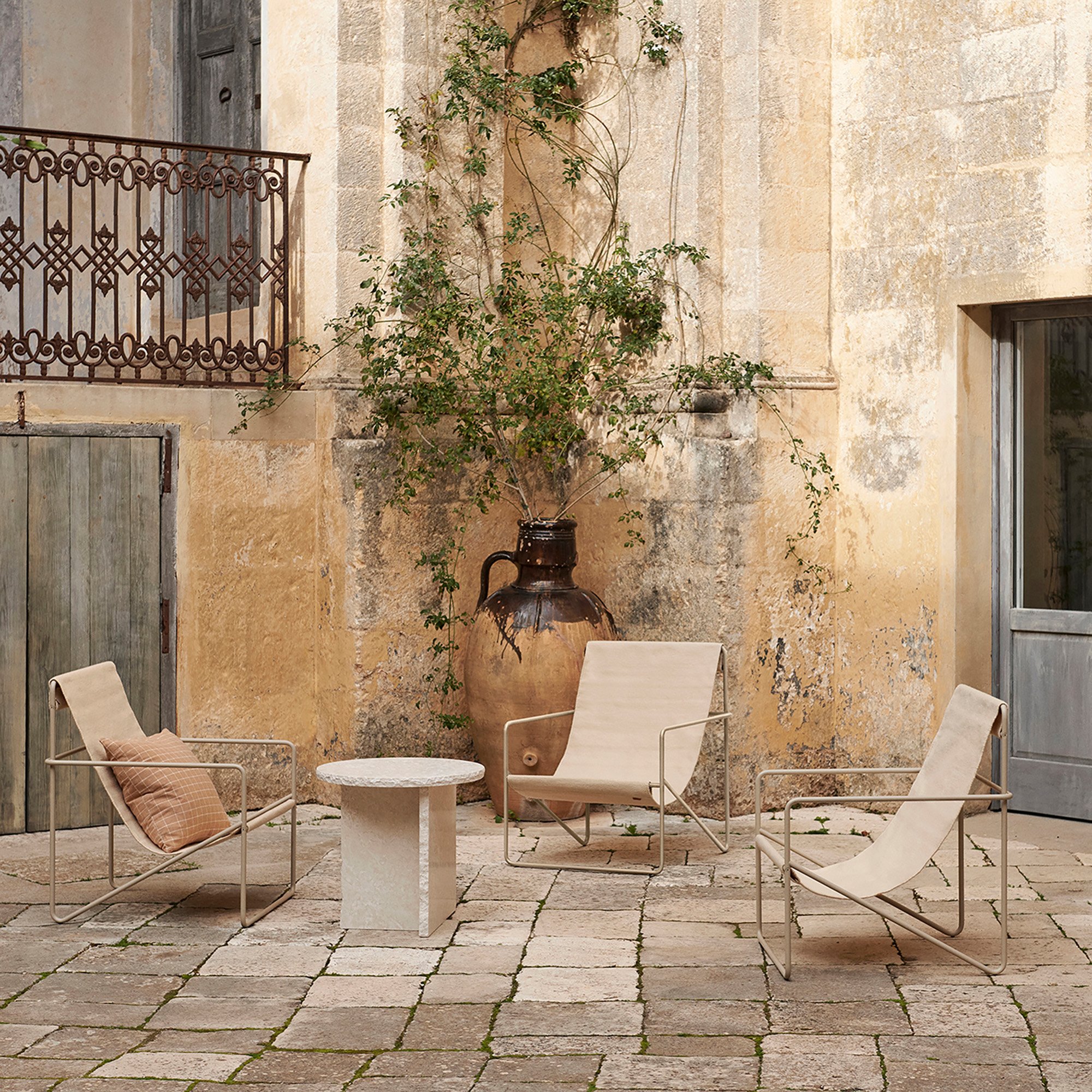 Desert Lounge Chair, Cashmere / sand | Ferm Living | Lounge Chairs Desert Lounge Chair, Cashmere / sand | Ferm Living | Lounge Chairs