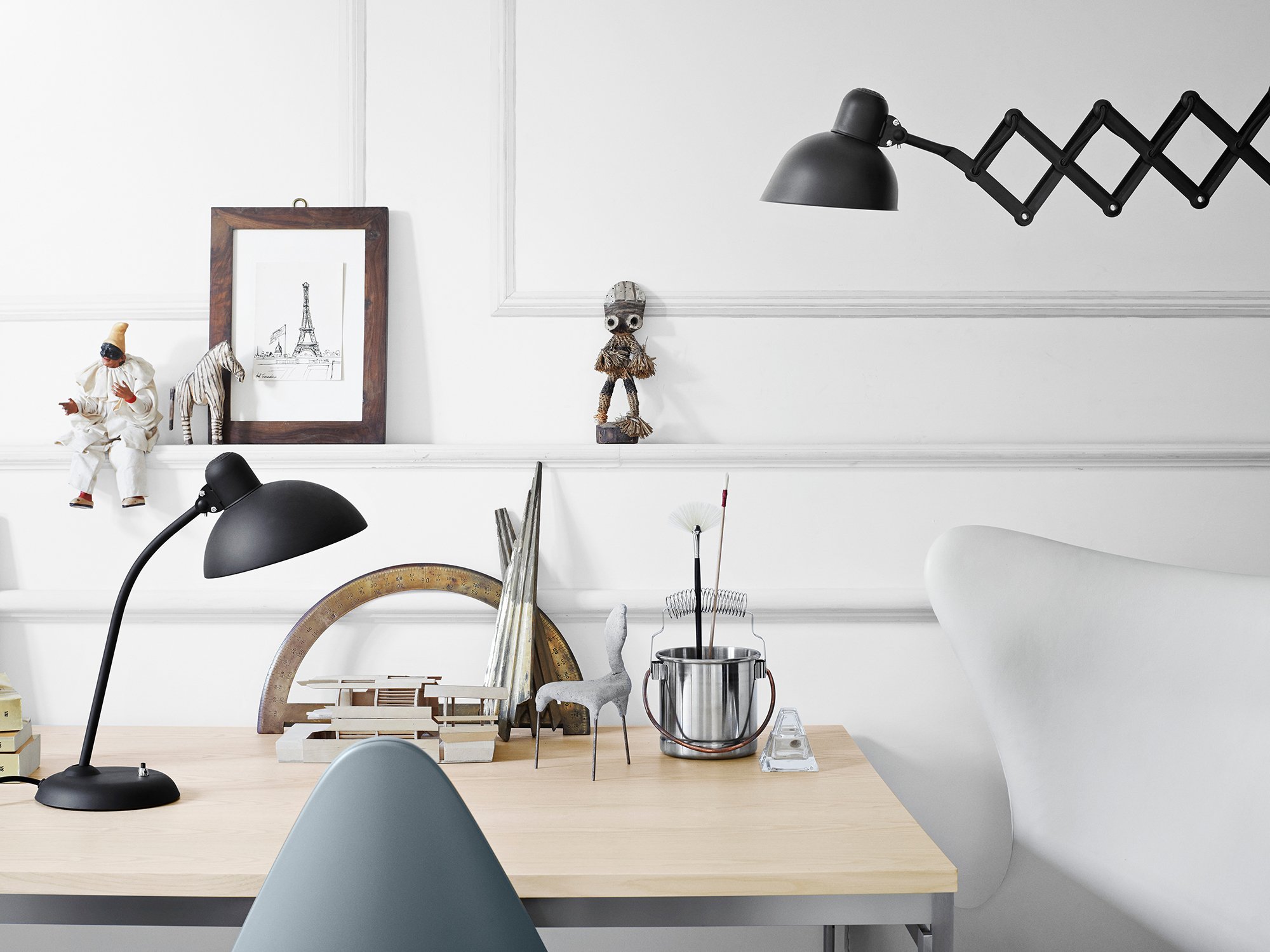 ドイツ カイザーイデル バウハウス Kaiser Idell 6614 6718 Kaiser Idell 6718-W Scissor Lamp | Fritz Hansen | Wall Lights