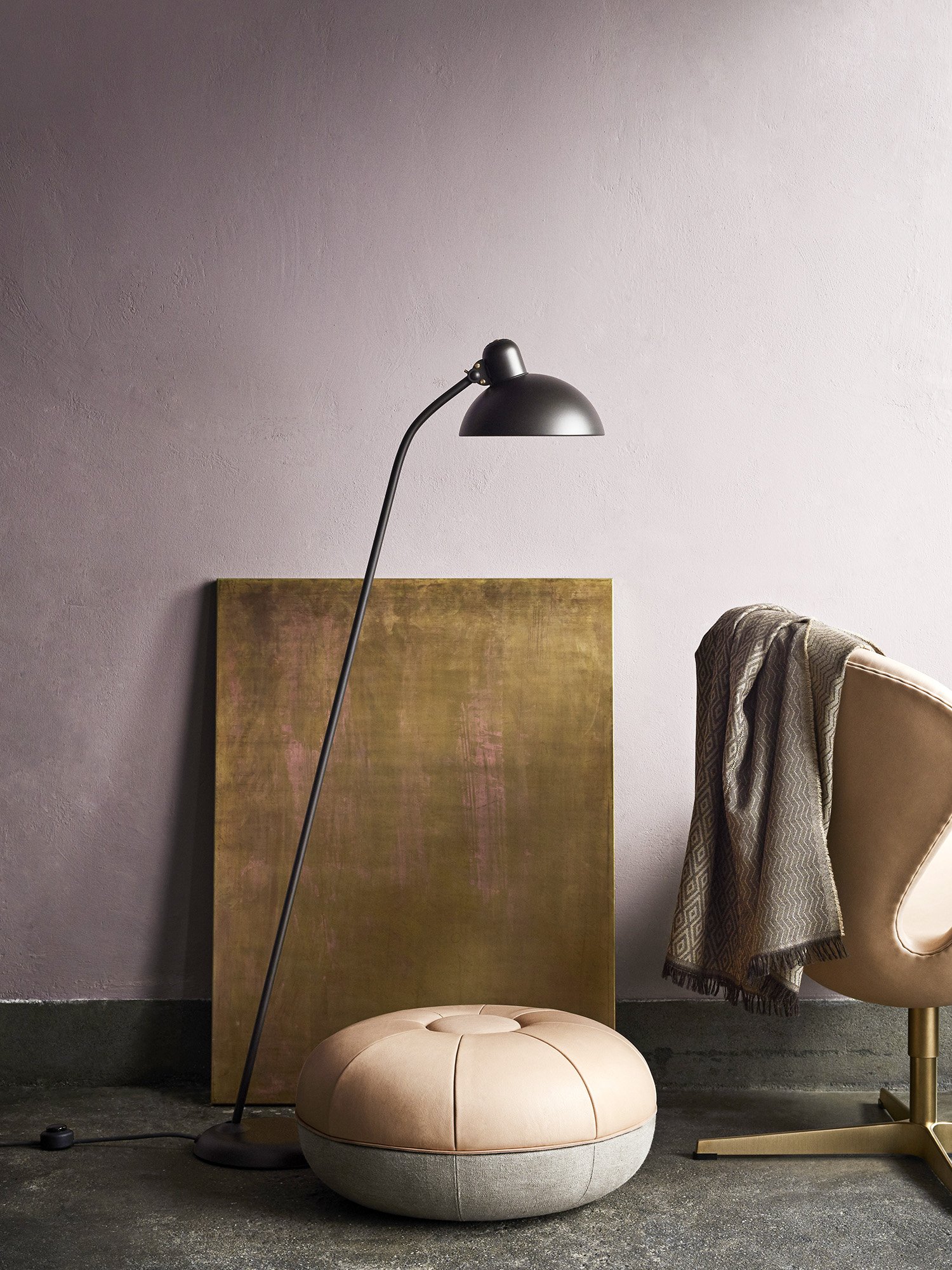 Kaiser Idell 6556-F Floor Lamp, Venetian red | Fritz Hansen